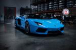 Lamborghini Aventador Roadster with HRE Wheels 2014 года